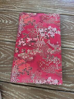 Vintage ANCO 514 Shanghai China Red Silk Brocade Covered Journal Diary